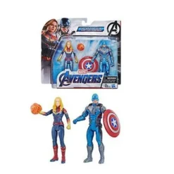 Avengers: Endgame Team 6-Inch Action Figure Packs - Captain Marvel & Captain America