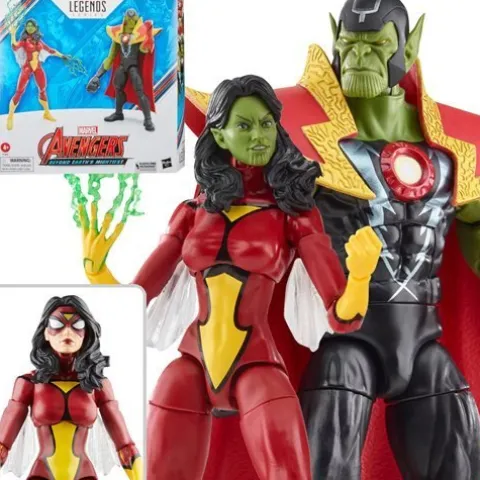 Avengers 60th Anniversary Marvel Legends Skrull Queen and Super-Skrull 6-Inch Action Figures