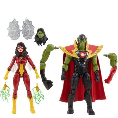 Avengers 60th Anniversary Marvel Legends Skrull Queen and Super-Skrull 6-Inch Action Figures
