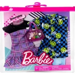 Barbie and Ken Plaid and Checker Print Fashion 2-Pack
