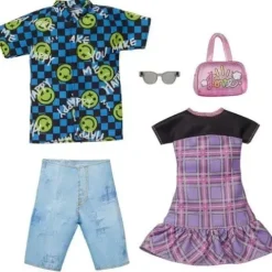 Barbie and Ken Plaid and Checker Print Fashion 2-Pack