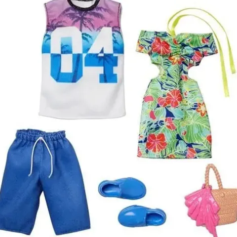 Barbie and Ken Tropical Fashion 2-Pack