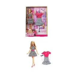 Barbie Fashionistas Doll and Fashion - Barbie Blonde Black/white dress