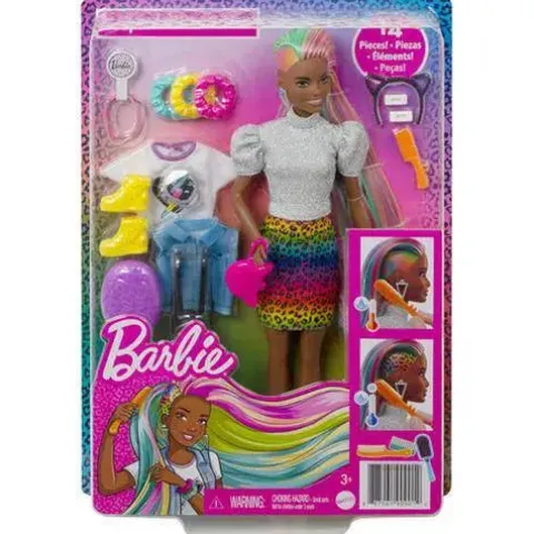 Barbie Leopard Rainbow Hair Doll #2