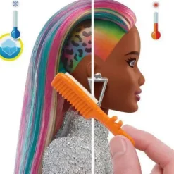 Barbie Leopard Rainbow Hair Doll #2