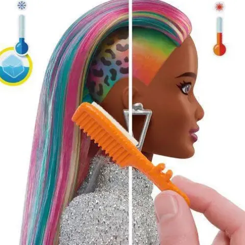 Barbie Leopard Rainbow Hair Doll #2
