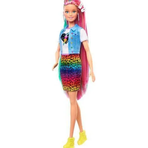 Barbie Leopard Rainbow Hair Doll
