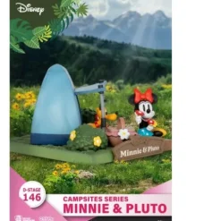 Beast Kingdom Disney DS-146 Campsites Series Minnie & Pluto Staging Statue