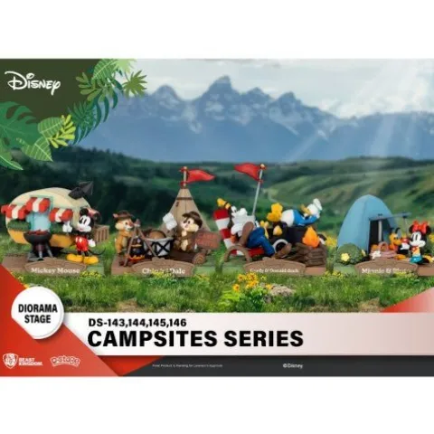 Beast Kingdom Disney DS-146 Campsites Series Minnie & Pluto Staging Statue