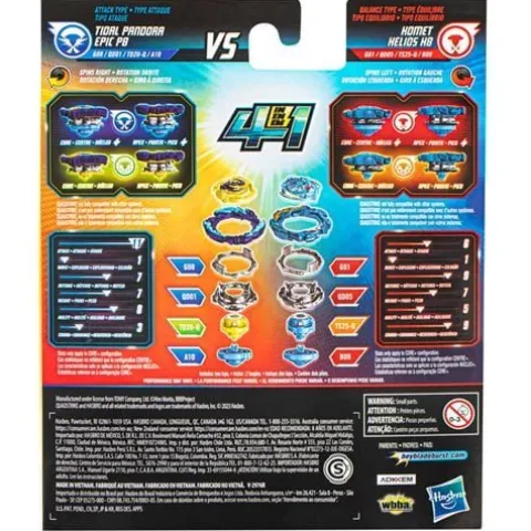 Beyblade Burst QuadStrike Dual Pack - Choose your Beyblade