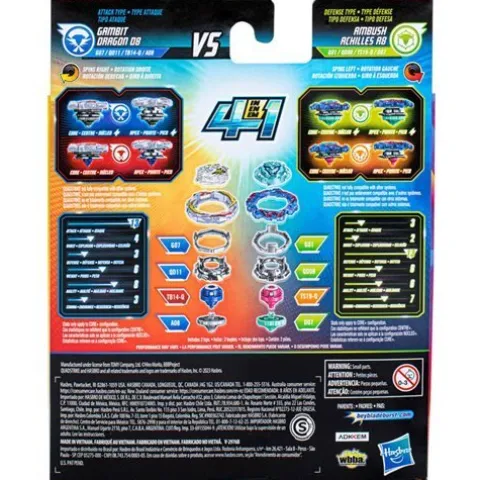 Beyblade Burst QuadStrike Dual Pack - Choose your Beyblade