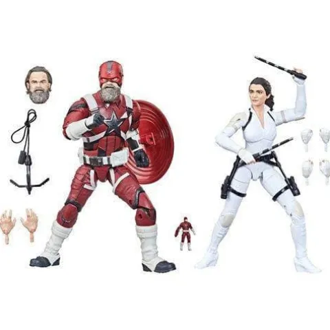 Black Widow Marvel Legends 6-Inch Red Guardian and Melina Vostkoff Action Figures