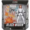 Black Widow Marvel Legends 6-Inch Deluxe White Costume Action Figure with Stand