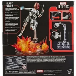 Black Widow Marvel Legends 6-Inch Deluxe White Costume Action Figure with Stand