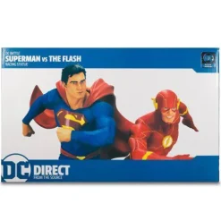 DC Battle Superman vs. The Flash Racing Statue