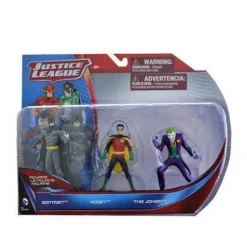 DC Comics: Justice League of America Action Figure 3-Pack - Batman", " Robin", " The Joker