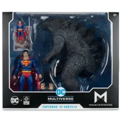 DC Multiverse Superman vs. Godzilla Megafig Justice League vs. Godzilla vs. Kong Action Figure 2-Pack