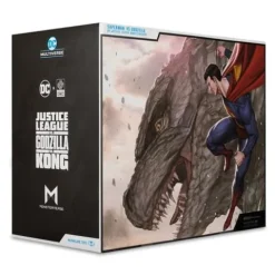 DC Multiverse Superman vs. Godzilla Megafig Justice League vs. Godzilla vs. Kong Action Figure 2-Pack