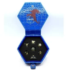 Dragon's Hoard Gem Stone Polyhedral Dice Set - Green Fluorite