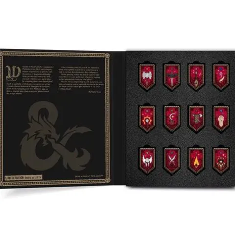 Dungeons & Dragons Character Class Augmented Reality Enamel Pin Set of 12 - Shared Exclusive