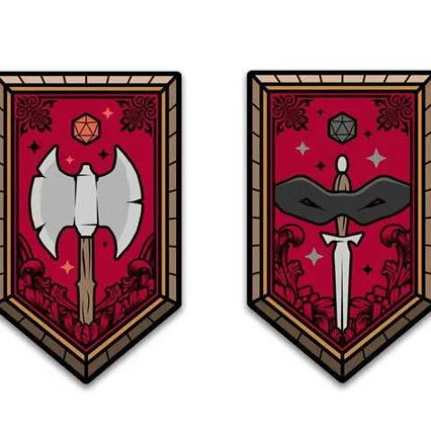 Dungeons & Dragons Character Class Augmented Reality Enamel Pin Set of 12 - Shared Exclusive