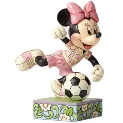 Enesco Disney Traditions Minnie Mouse Soccer Goal Statue