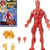 Fantastic Four Retro Marvel Legends Human Torch 6-Inch Action Figure