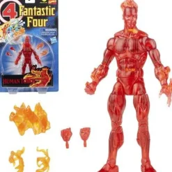 Fantastic Four Retro Marvel Legends Human Torch 6-Inch Action Figure