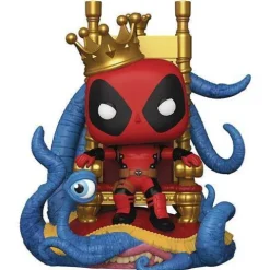 Funko 724 - Marvel Heroes - King Deadpool on Throne Deluxe Pop! Vinyl Bobble Head - PX