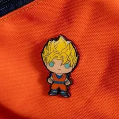 Funko Dragon Ball Z Super Saiyan Goku Pop! Enamel Pin - Entertainment Earth Exclusive