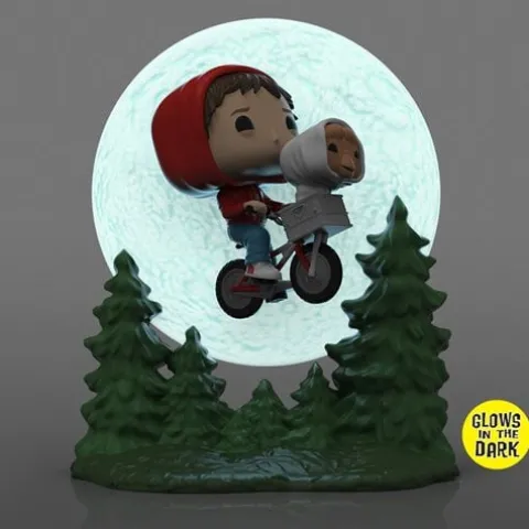 Funko Pop! Moment 1259 E.T. 40th Anniversary - Elliott & E.T. Glow-in-the-Dark Vinyl Figure