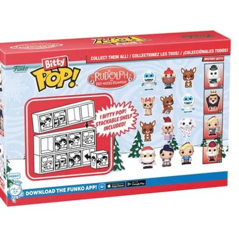 Funko Rudolph the Red-Nosed Reindeer Bitty Pop! Mini-Figure 4-Pack - Select Set(s)