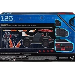 G.I. Joe Classified Series Cobra Night Attack 4-WD Stinger 6-Inch Scale Vehicle with Driver Action Figure