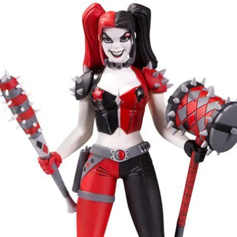 Harley Quinn Red White and Black Statue by Amanda Conner Statue