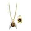 Harry Potter Golden Snitch Pocket Watch Necklace