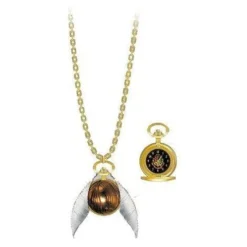 Harry Potter Golden Snitch Pocket Watch Necklace