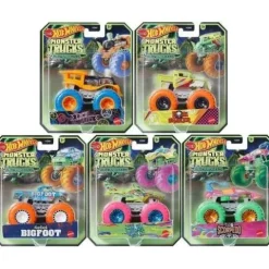 Hot Wheels Monster Trucks Glow-in-the-Dark 1:64 Scale Vehicle 2024 - Select Vehicle(s) (6281)