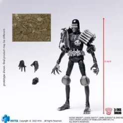 Judge Dredd Black And White Judge Death PX 1/18 Mini Action Figure