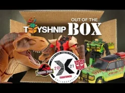 Jurassic Park Transformers Mash-Up Tyrannocon Rex and Autobot JP93 Set