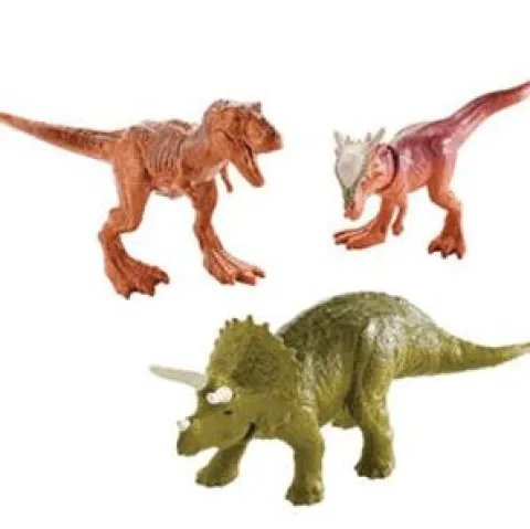 Jurassic World: Fallen Kingdom Dino-Mites 3-Pack Mini-Figure - Triceratops", " T-Re