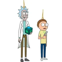 Kurt Adler - Rick and Morty Blowmold Figural Ornament - set of 2