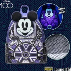 Loungefly Disney 100 Art Deco Mickey Mouse Mini-Backpack - Entertainment Earth Exclusive