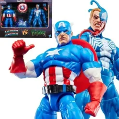 Marvel Legends Series Gamerverse Captain America vs. Venom 6-Inch Action Figures