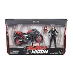 Marvel Legends Vehicle Series 6-inch Black Widow with Motorcycle