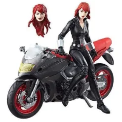 Marvel Legends Vehicle Series 6-inch Black Widow with Motorcycle