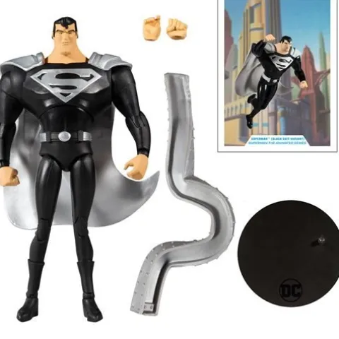 McFarlane Toys DC Multiverse Superman Black Suit Superman: The Animated Series 7-Inch Scale Action Figure