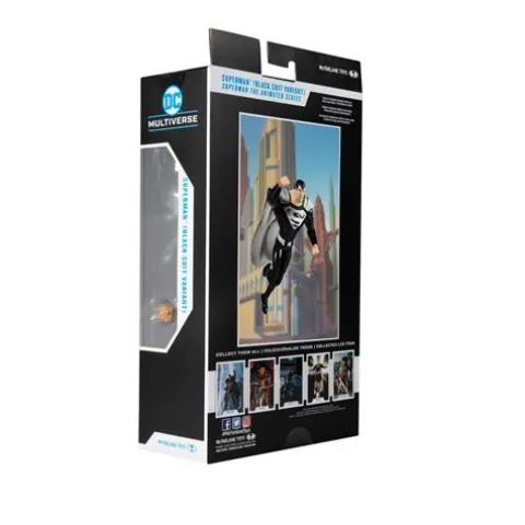 McFarlane Toys DC Multiverse Superman Black Suit Superman: The Animated Series 7-Inch Scale Action Figure