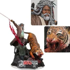 McFarlane Toys The Walking Dead Ezekiel and Shiva Resin Statue