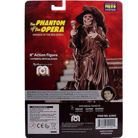 Mego Action Figure 8 Inch Phantom of the Opera - Masque of the Red Death