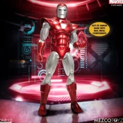 Mezco Toyz Iron Man Silver Centurion Edition One:12 Collective Action Figure